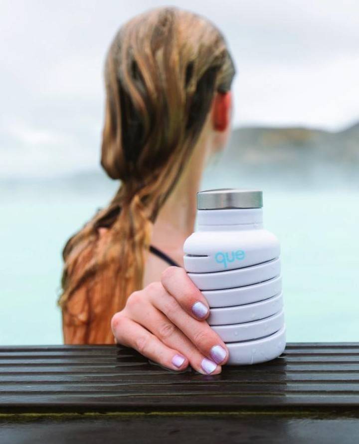 Питьевая бутылка Que The Collapsible Bottle 355 мл, Glacier White