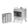 Печь-камин титановая Pomoly Dweller-Ti Wood Stove Segmented Titanium Chimney Version