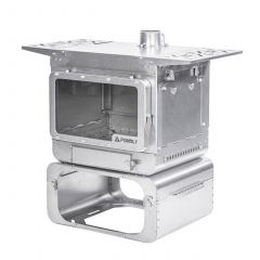 Печь-камин титановая Pomoly Lumberjack Max Titanium Wood Stove