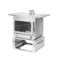 Печь-камин титановая Pomoly Lumberjack Titanium Wood Stove