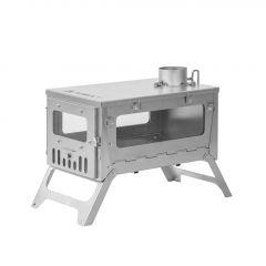 Печь-камин титановая Pomoly T1 Mini 3 Fastfold Titanium