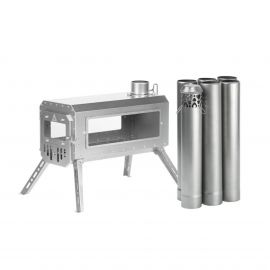 Печь-камин титановая Pomoly Traveller 3 Wood Stove