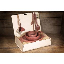 Набор посуды Kupilka Premium Wood Box, Цвет: Cranberry