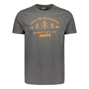 Футболка мужская Sasta Wilderness, Цвет: 18 Dark Grey, Размер: S