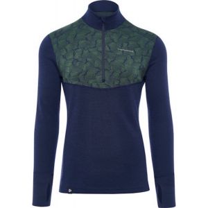 Термофутболка мужская Thermowave Merino Xtreme Zipper, Цвет: Night Blue, Размер: S