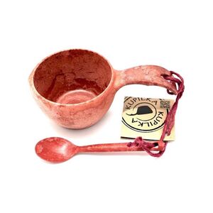 Финская чашка-кукса Kupilka 21 с чайной ложкой, Цвет: Cranberry