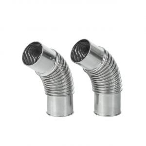 Набор поворотных колен дымохода Pomoly Degree Chimney Section 45° (D 60 мм) 2 шт