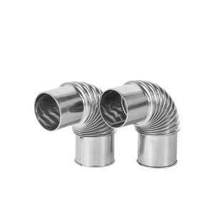 Набор поворотных колен дымохода Pomoly Degree Chimney Section  90° (D 60 мм) 2 шт