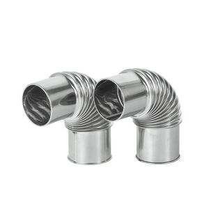 Набор поворотных колен дымохода Pomoly Degree Chimney Section 90° (D 70 мм) 2 шт