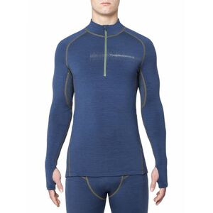 Термофутболка мужская Thermowave Merino Arctic Zipper, Цвет: Dusty Blue, Размер: S
