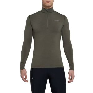 Термофутболка мужская Thermowave Merino Arctic Zipper, Цвет: Forest Green, Размер: 3XL