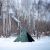 Палатка Pomoly Yarn Plus Canvas Тipi Wood Stove Tent, Army Green, Цвет: Army Green, изображение 18