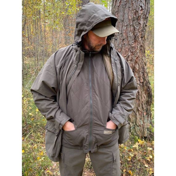 Куртка мужская SASTA Korpi Green jacket, 39 Dark Forest, Цвет: 39 Dark Forest, Размер: 2XL, изображение 7