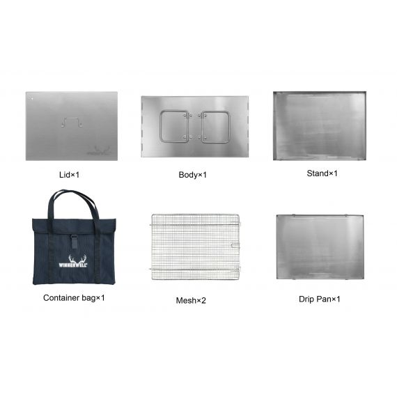 Складная коптильня Winnerwell Flat Smoker Medium, изображение 3