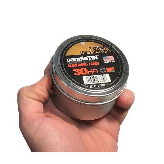 Свеча походная Exotac CandleTIN Slow Burn Large, изображение 3