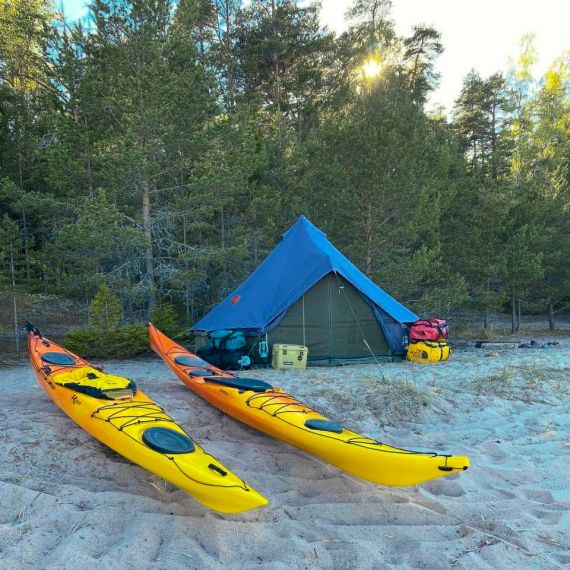 Палатка Autentic Major Bell 5.2, Blue Lagoon, Цвет: Blue Lagoon, изображение 6