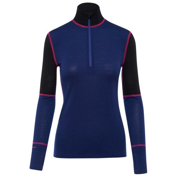 Термофутболка женская Thermowave Merino ONE Zipper, Blue Depth, Цвет: Blue Depth, Размер: XS