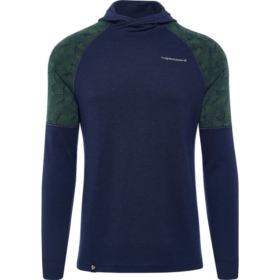 Мужское худи Thermowave Merino XTREME, Night Blue, Цвет: Night Blue, Размер: L