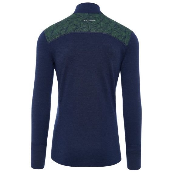 Термофутболка мужская Thermowave Merino Xtreme Zipper, Night Blue, Цвет: Night Blue, Размер: S, изображение 2