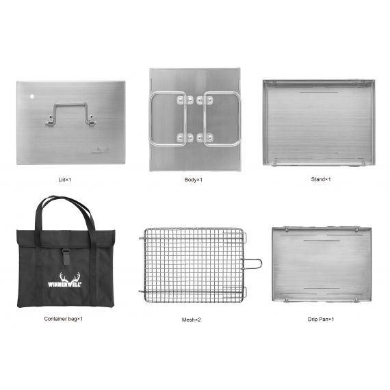 Складная мини коптильня Winnerwell Flat Smoker Small, изображение 6