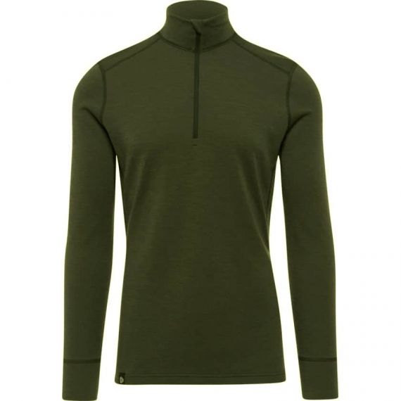 Термофутболка мужская Thermowave Merino One Zipper, Forest Green, Цвет: Forest Green, Размер: S