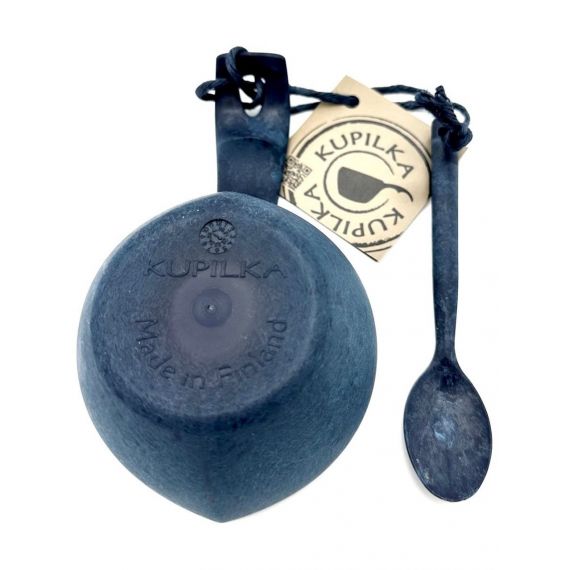 Финская чашка-кукса Kupilka 21, Blueberry с чайной ложкой, Цвет: Blueberry, изображение 3