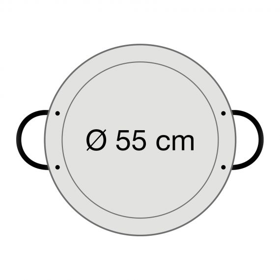 Сковорода Vaello La Valenciana Polished Steel Paella Pan 55 см, изображение 6 - MyBiggame Сковорода Vaello La Valenciana Polished Steel Paella Pan 55 см, изображение 6