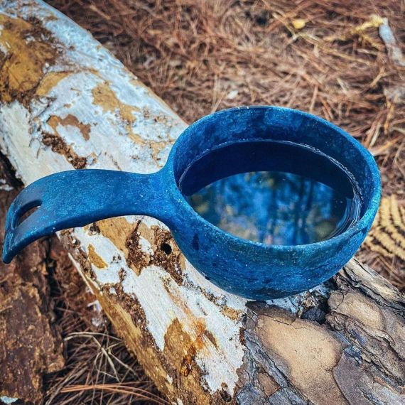 Финская чашка-кукса Kupilka 21, Blueberry с чайной ложкой, Цвет: Blueberry, изображение 5