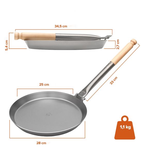 Сковорода Stabilotherm Jagarstekpanna Original S4 28 см, изображение 5