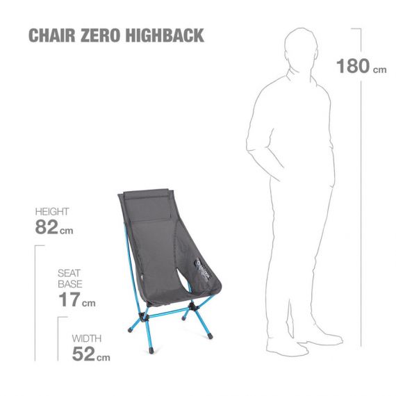 Кресло складное Helinox Chair Zero High-Back, Black, Цвет: Black, изображение 6