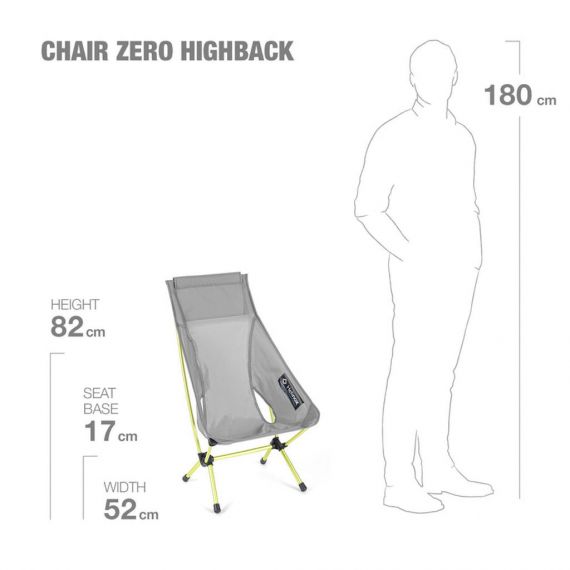 Кресло складное Helinox Chair Zero High-Back, Grey, Цвет: Grey, изображение 6 - MyBiggame Кресло складное Helinox Chair Zero High-Back, Grey, Цвет: Grey, изображение 6