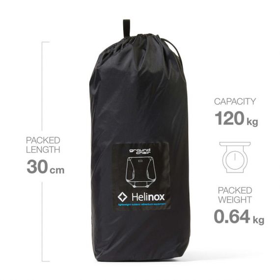 Стул складной Helinox Chair Ground, Black, Цвет: Black, изображение 5