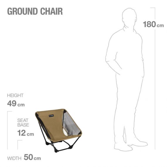 Стул складной Helinox Chair Ground, Coyote Tan, Цвет: Coyote Tan, изображение 5 - MyBiggame Стул складной Helinox Chair Ground, Coyote Tan, Цвет: Coyote Tan, изображение 5