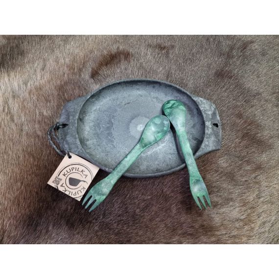 Ложка-вилка Kupilka 205, Conifer, Цвет: Conifer, изображение 2