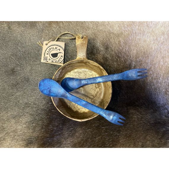 Ложка-вилка Kupilka 225, Blueberry, Цвет: Blueberry, изображение 2