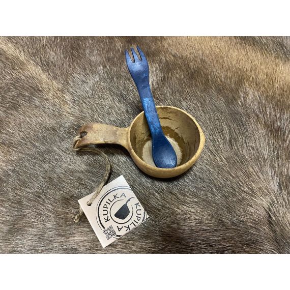 Ложка-вилка Kupilka 165 Junior, Blueberry, Цвет: Blueberry, изображение 2