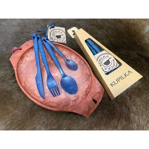 Набор столовых приборов Kupilka Cutlery Set Craft Box, Blueberry, Цвет: Blueberry, изображение 2 - MyBiggame Набор столовых приборов Kupilka Cutlery Set Craft Box, Blueberry, Цвет: Blueberry, изображение 2