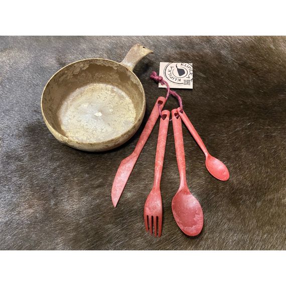 Набор столовых приборов Kupilka Cutlery Set, Cranberry, Цвет: Cranberry, изображение 2