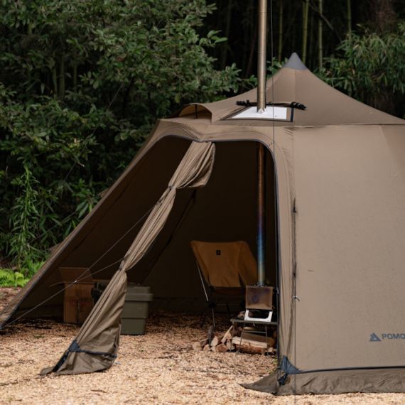 Палатка Pomoly Circle 6 Wood Stove Tent, Sunset Yellow, Цвет: Sunset Yellow, изображение 12 - MyBiggame Палатка Pomoly Circle 6 Wood Stove Tent, Sunset Yellow, Цвет: Sunset Yellow, изображение 12