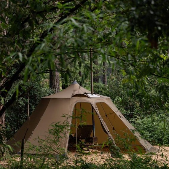 Палатка Pomoly Circle 6 Wood Stove Tent, Sunset Yellow, Цвет: Sunset Yellow, изображение 8 - MyBiggame Палатка Pomoly Circle 6 Wood Stove Tent, Sunset Yellow, Цвет: Sunset Yellow, изображение 8
