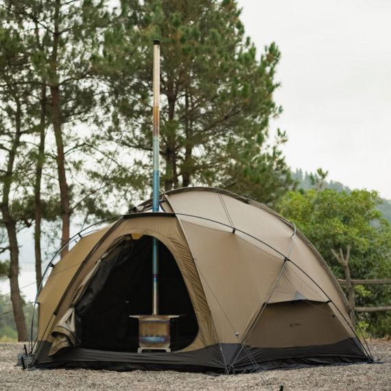 Палатка Pomoly Dome X4 2.0 Wood Stove Tent, Sunset Yellow, Цвет: Sunset Yellow, изображение 11 - MyBiggame Палатка Pomoly Dome X4 2.0 Wood Stove Tent, Sunset Yellow, Цвет: Sunset Yellow, изображение 11