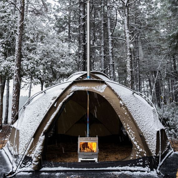 Палатка Pomoly Dome X4 2.0 Wood Stove Tent, Sunset Yellow, Цвет: Sunset Yellow, изображение 27 - MyBiggame Палатка Pomoly Dome X4 2.0 Wood Stove Tent, Sunset Yellow, Цвет: Sunset Yellow, изображение 27