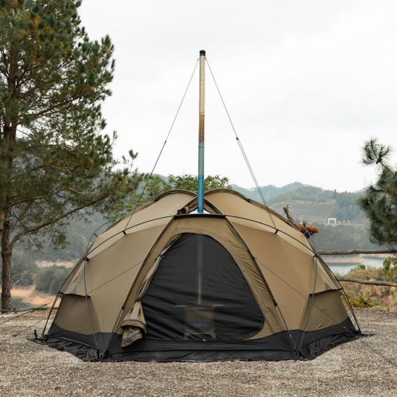 Палатка Pomoly Dome X4 2.0 Wood Stove Tent, Sunset Yellow, Цвет: Sunset Yellow, изображение 8 - MyBiggame Палатка Pomoly Dome X4 2.0 Wood Stove Tent, Sunset Yellow, Цвет: Sunset Yellow, изображение 8