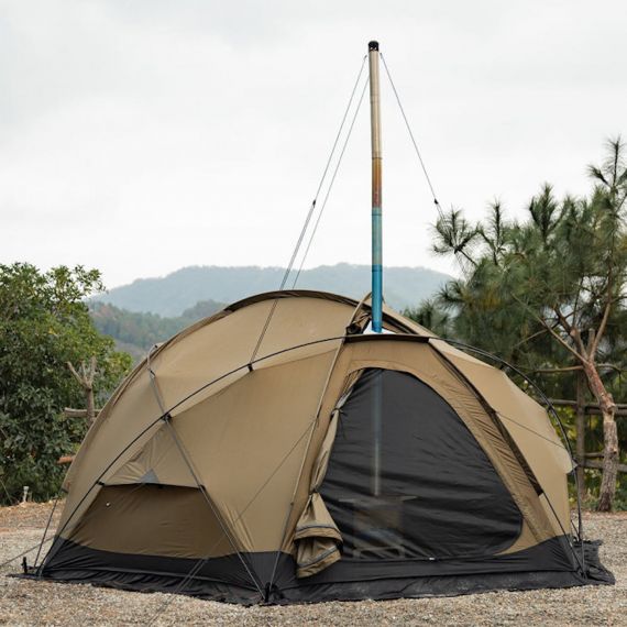 Палатка Pomoly Dome X4 2.0 Wood Stove Tent, Sunset Yellow, Цвет: Sunset Yellow, изображение 10 - MyBiggame Палатка Pomoly Dome X4 2.0 Wood Stove Tent, Sunset Yellow, Цвет: Sunset Yellow, изображение 10