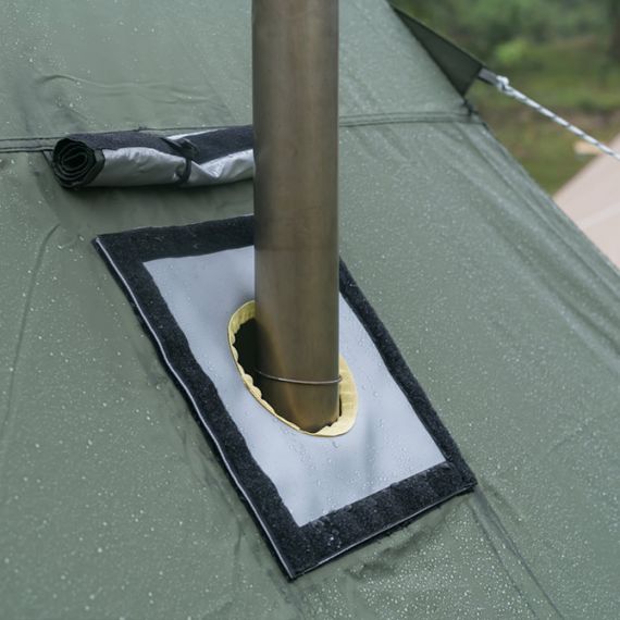 Палатка Pomoly HEX Plus Тipi Wood Stove Tent, Green, Цвет: Green, изображение 6