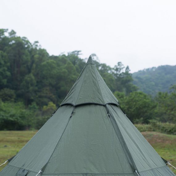 Палатка Pomoly HEX Plus Тipi Wood Stove Tent, Green, Цвет: Green, изображение 8
