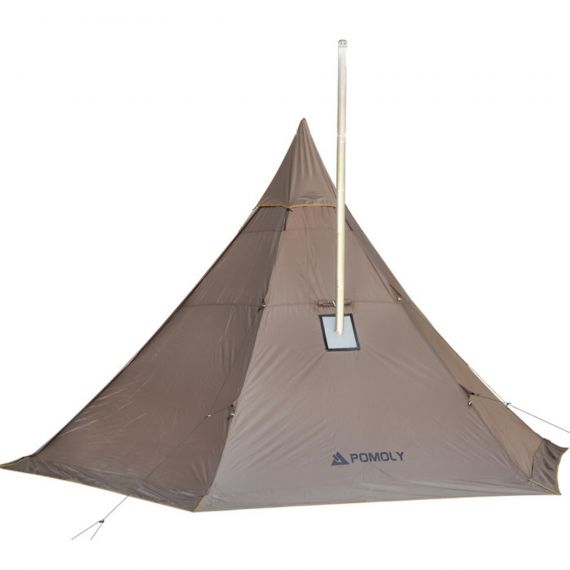 Палатка Pomoly Hussar Plus 2.0 Тipi Wood Stove Tent, Deep Taupe, Цвет: Deep Taupe, изображение 2