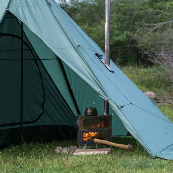 Палатка Pomoly Hussar Plus 2.0 Тipi Wood Stove Tent, Green, Цвет: Green, изображение 11