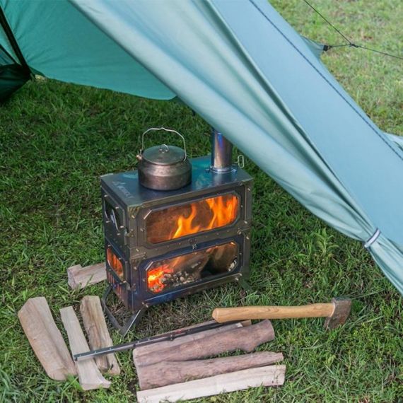 Палатка Pomoly Hussar Plus 2.0 Тipi Wood Stove Tent, Green, Цвет: Green, изображение 12