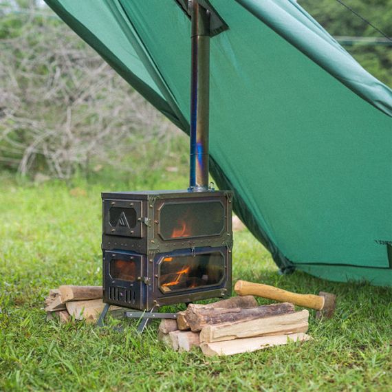 Палатка Pomoly Hussar Plus 2.0 Тipi Wood Stove Tent, Green, Цвет: Green, изображение 9